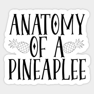 Anatomy of a Pineapple Sticker
